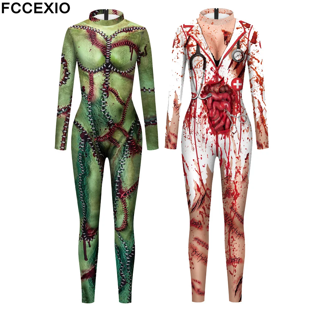 fccexio halloween cosplay costumes blood scar