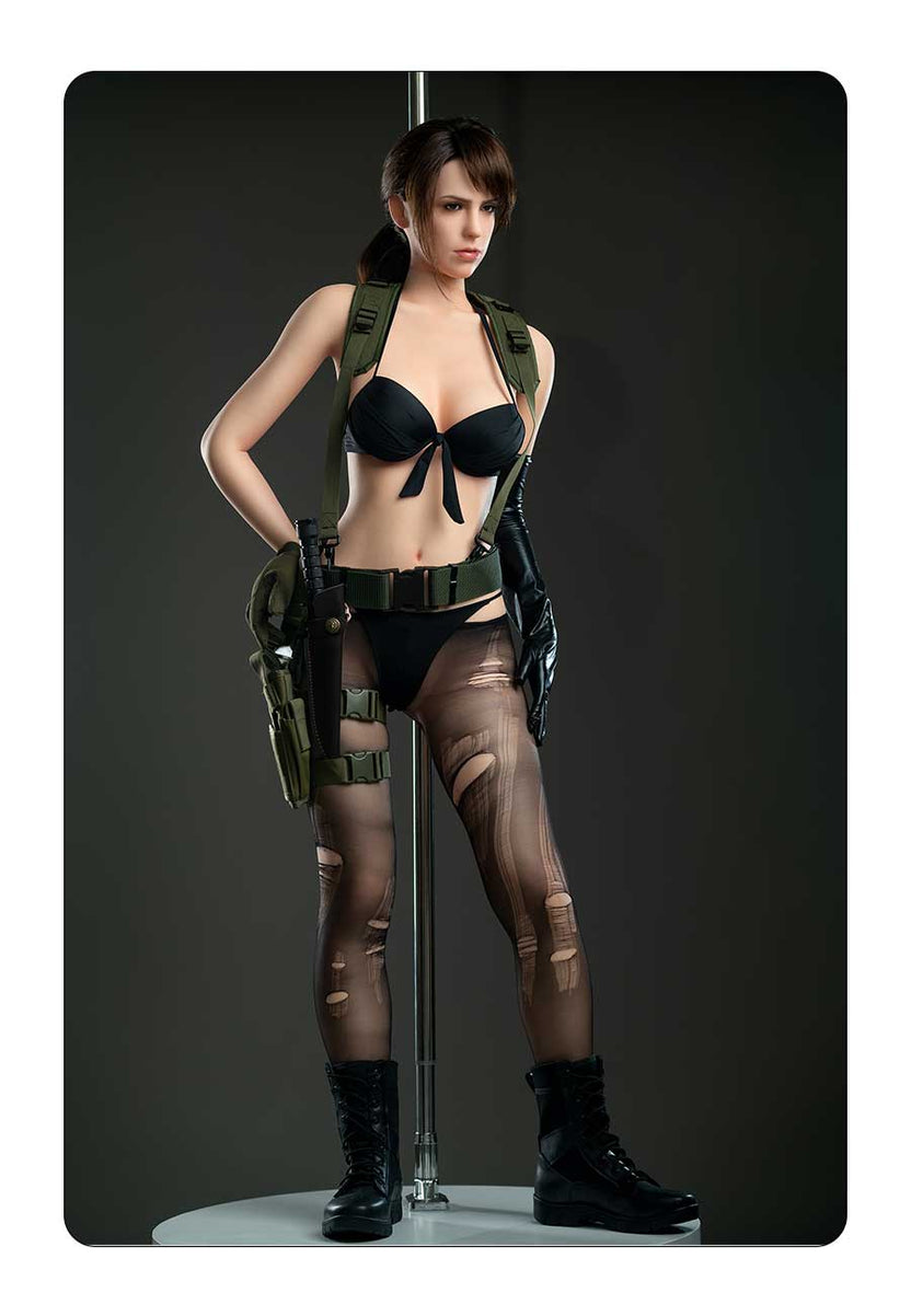 weiblicher soldat cosplay lebensecht mannequin aus
