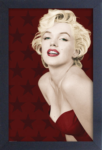 marilyn monroe stars framed gelcoat poster